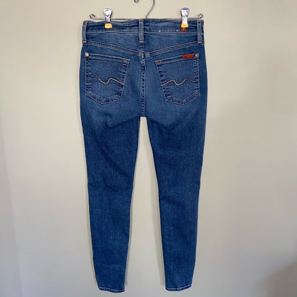 7 For All Mankind Ankle Split Hem Skinny Jeans - Picture 3 of 9